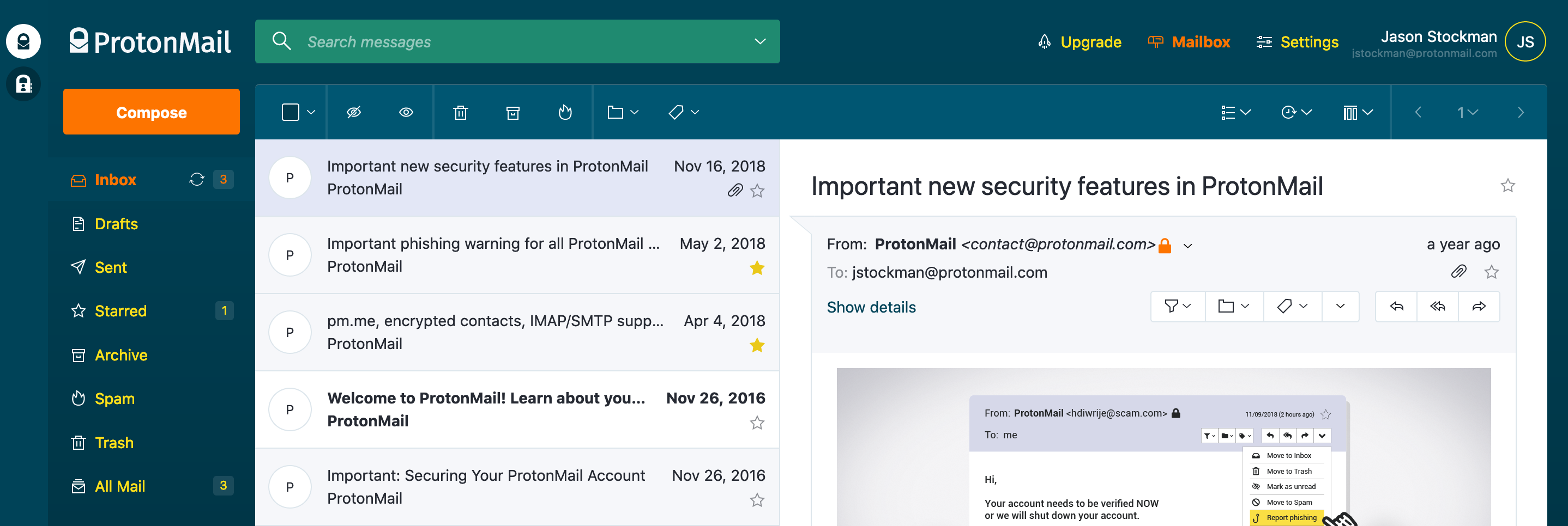 The Vitamin C theme for Protonmail.